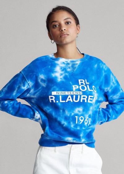 Polo Ralph Lauren Logo Tie-Dye Sweatshirt Dame Danmark (CIJVS3905)